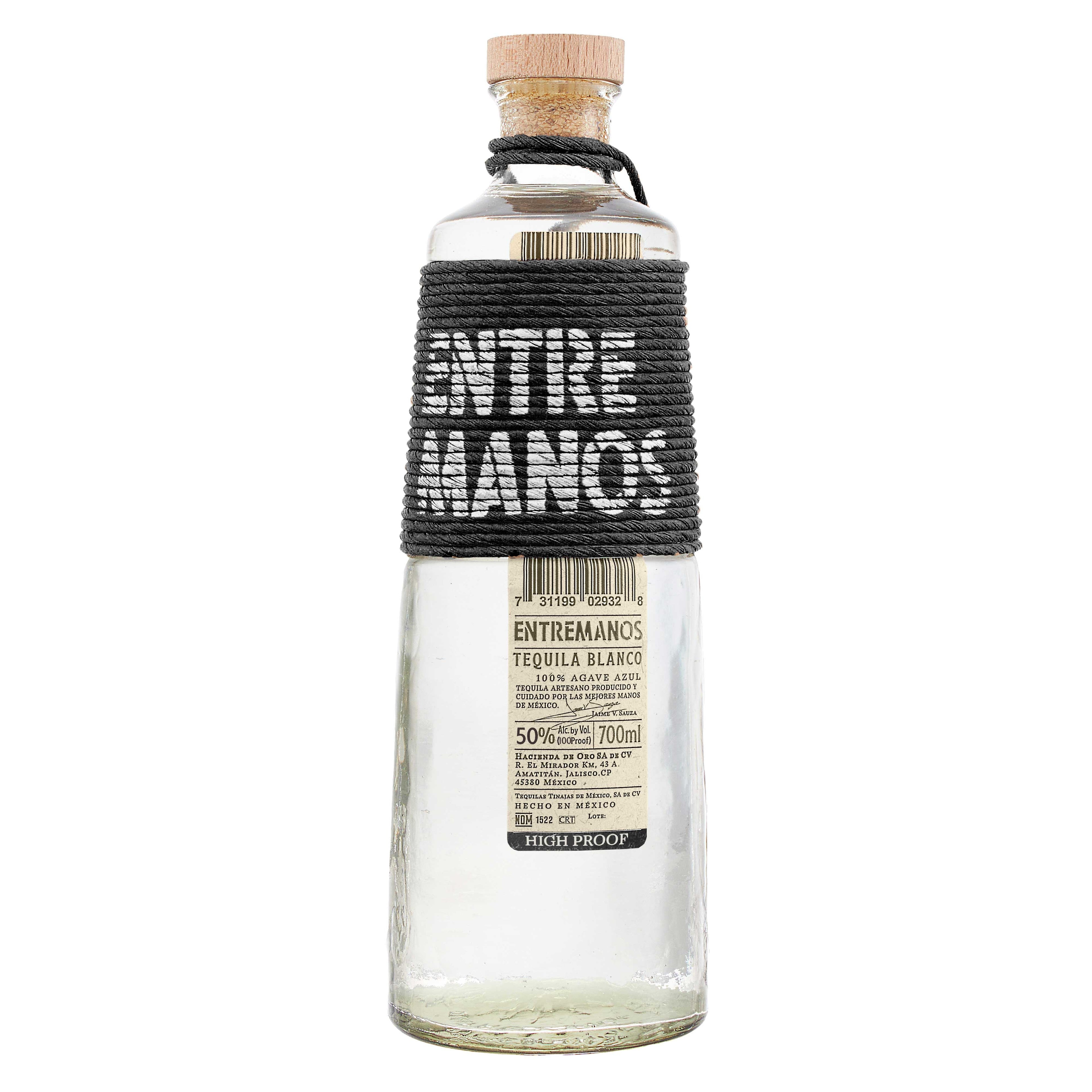 Tequila ENTREMANOS Blanco High Proof